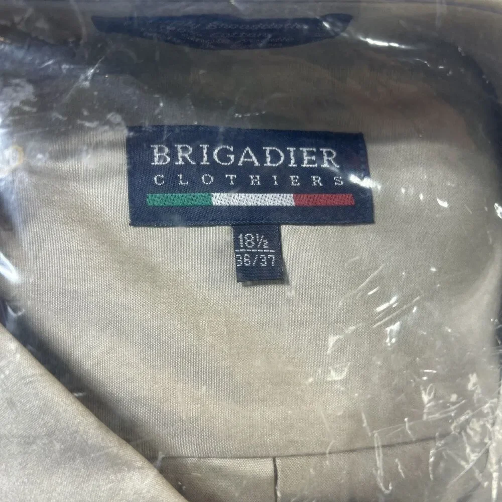 LOT - 3 Dress Shirts 18.5 Neck Oleg Cassini Pierre Cardin 34/35 Brigadier 36/37 - Picture 4 of 11